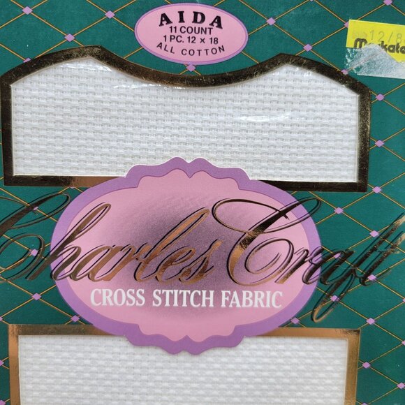 Aida 11 Count Lot of 5 Cross Stitch Fabric Cotton White Cream Color 12 x 18 Each - Picture 5 of 7